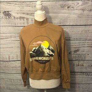 H&M Brown Turtleneck sweatshirt size small